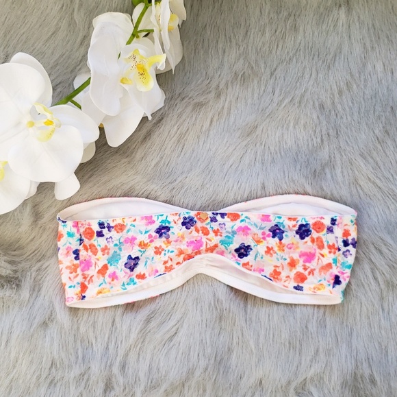 PINK Victoria's Secret Neon Lace Bandeau Sz S - Picture 2 of 5